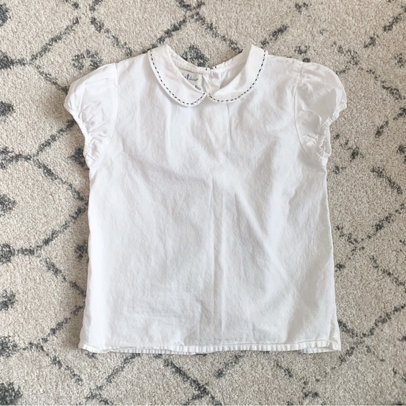 Olive Juice Peter Pan Collared Top - Picture 1 of 3